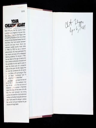 Your Cheatin' Heart: A Biography of Hank Williams [SIGNED]