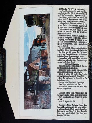 Souvenir of St. Augustine, Fla.: Oldest City in the United States [Accordion-Fold View Book &mdash; 16 Color Views &mdash; 1912]