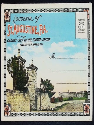Souvenir of St. Augustine, Fla.: Oldest City in the United States [Accordion-Fold View Book &mdash; 16 Color Views &mdash; 1912]