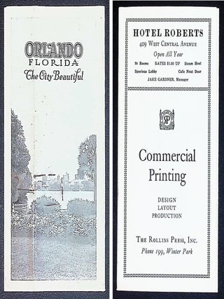 Orlando, Florida: The City Beautiful [Promotional Tourist Brochure; ca. 1925]