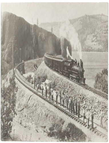 Original photographic print: The Chicago Special of the O.R. & N. Columbia River Gorge,...