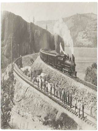 Item #22451 Original photographic print: The Chicago Special of the O.R. & N. Columbia River...