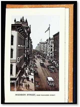Views of Chicago [Souvenir accordion-fold view album, with photographic views reproduced by Louis Glaser&rsquo;s Process.]
