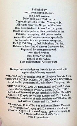 Slaughterhouse-Five; or, The Children’s Crusade: A Duty-Dance with Death