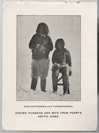 Souvenir of Peary's Second Arctic Expedition. Among the Arctic Ice Floes, June 1893 [Unrecorded Pre-Departure Photographic Ephemera]