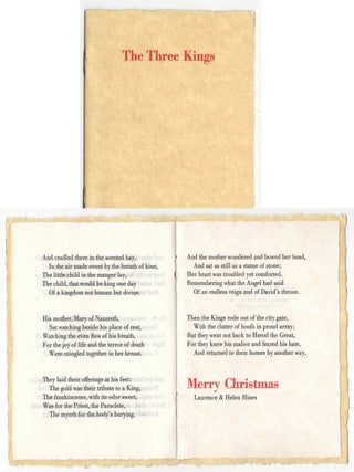 The Three Kings. Henry Wadsworth Longfellow.