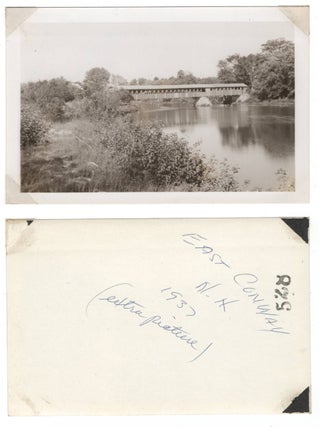 Smith-Eastman Covered Bridge, East Conway, New Hampshire [Two Original Photographs &mdash; 1937]