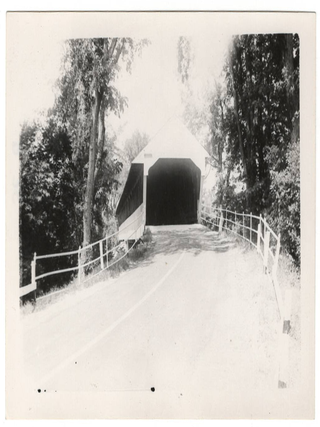 Smith-Eastman Covered Bridge, East Conway, New Hampshire [Two Original Photographs &mdash; 1937]
