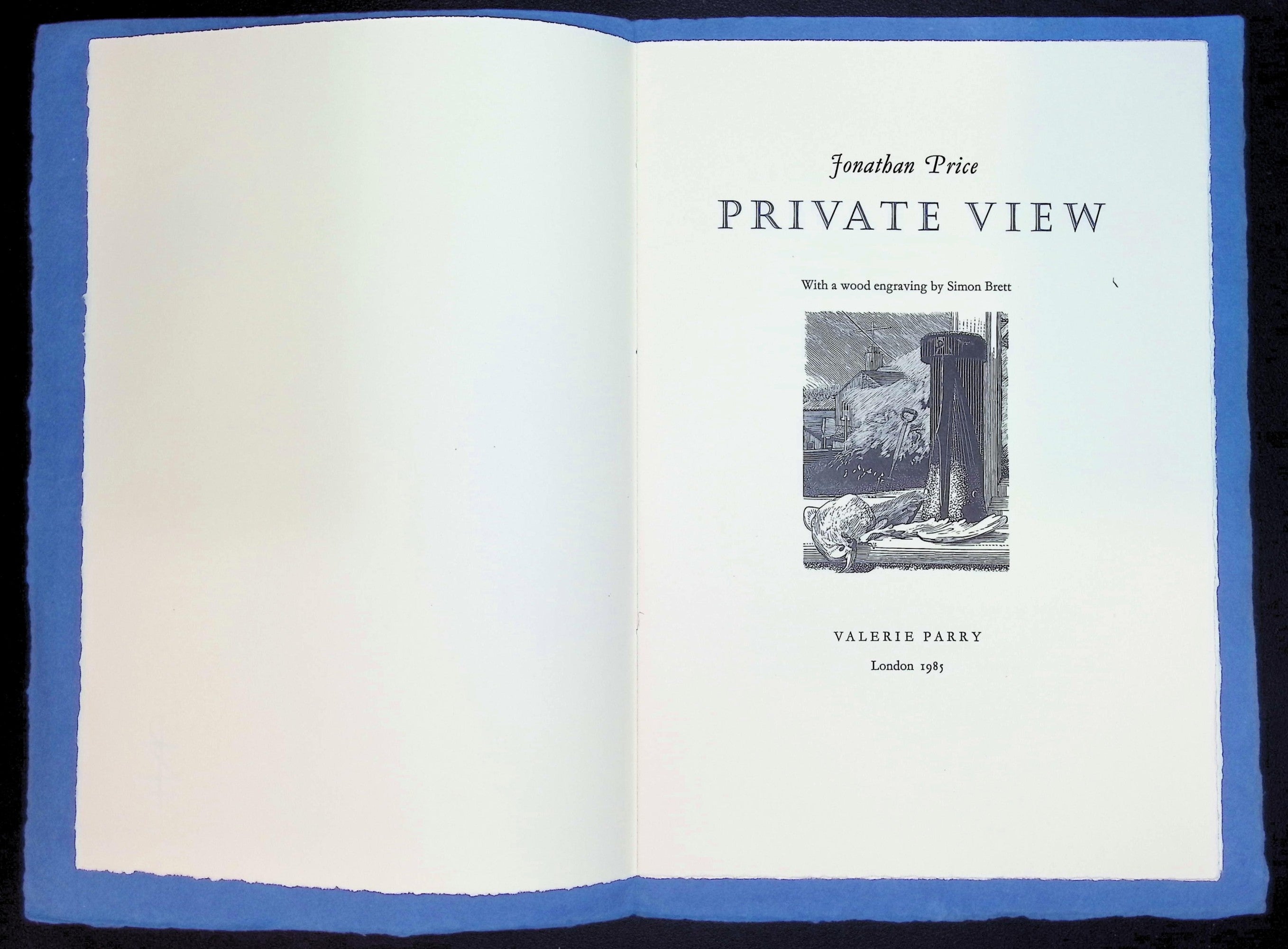Private View Signed by Simon Brett — Rocket Press — One of 230