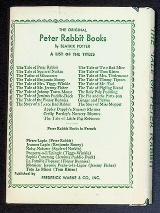 The Tale of Peter Rabbit [In Original Dust Jacket]