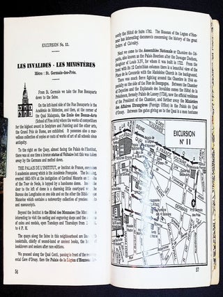 In and Around Paris and Environs: Illustrated Guide to Paris, Enghien-les-Bains, Versailles, Vincennes [With Large Two-Sided Folding Color Map]