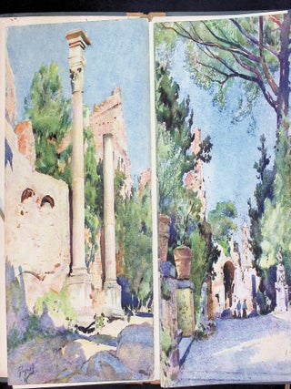 Water Color Renderings: Gardens of Rome [14 of 15 Loose Color Plates &mdash; Rome, Frascati & Tivoli]