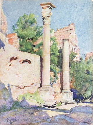 Water Color Renderings: Gardens of Rome [14 of 15 Loose Color Plates &mdash; Rome, Frascati & Tivoli]