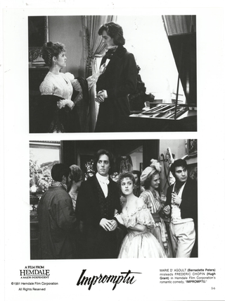Impromptu (1991) [Complete Consecutive Set of 10 Original Promotional Stills &mdash; 18 Images]