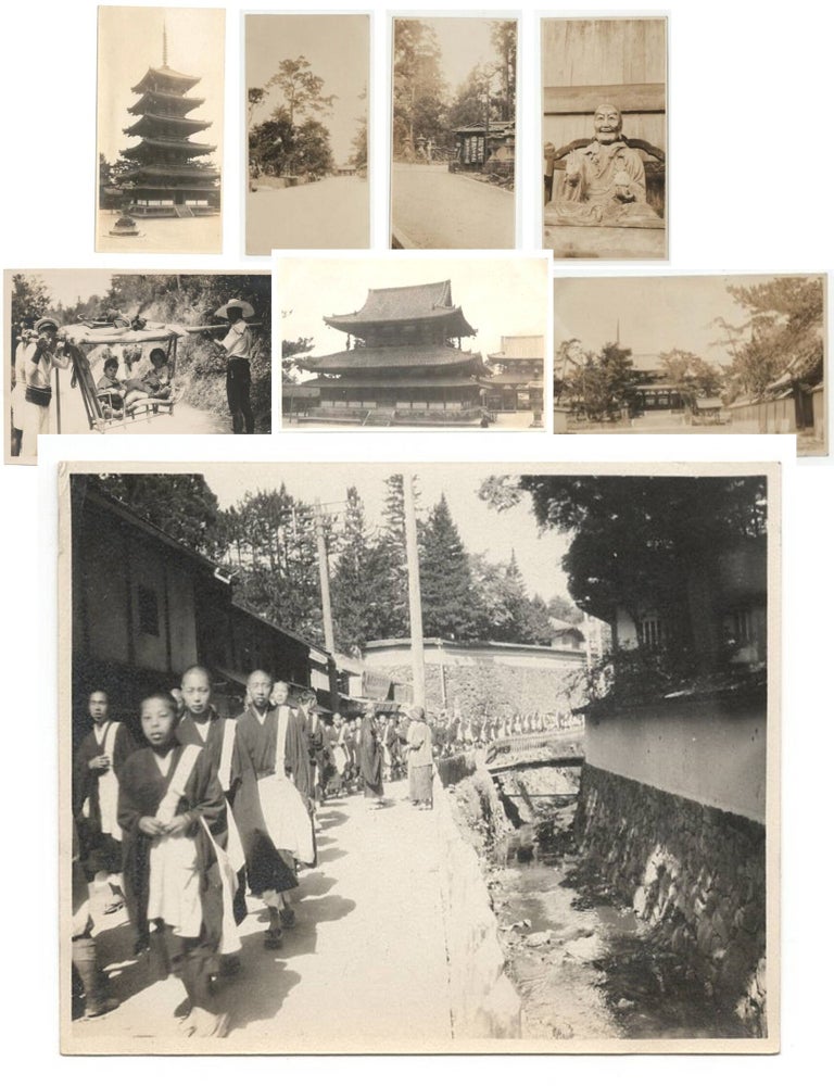 Japan Grand Tour &mdash; 1924 Photographic Album Fragment [13 Annotated Photographs