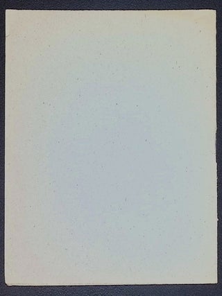 Sea-Fever [The Private Press of Rob&rsquo;t Orbach, A.P.A. 515]