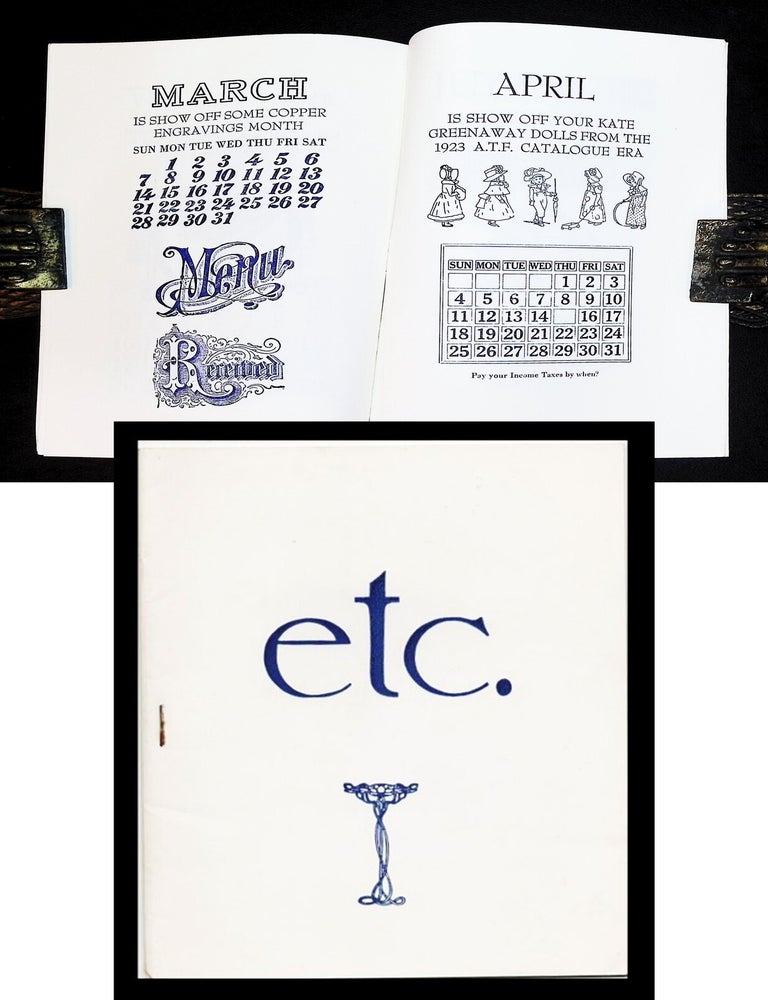 Etc. Type Etc. [Letterpress Typography Specimen / Private Press Production