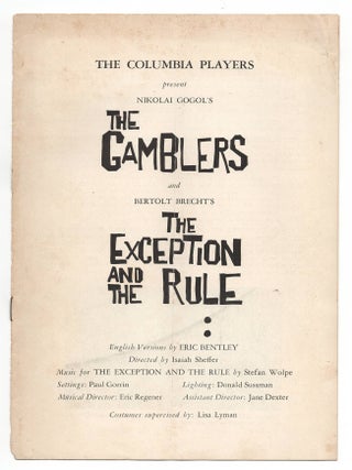THE OFF-BROADWAY MANIFESTOS: Inscribed Presentation Libretto, Production Programs, Correspondence, and Private Ephemera