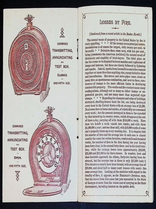Automatic Protection Against Fire [Chromolithographed Industrial Ephemera] [c. 1885&ndash;1886]