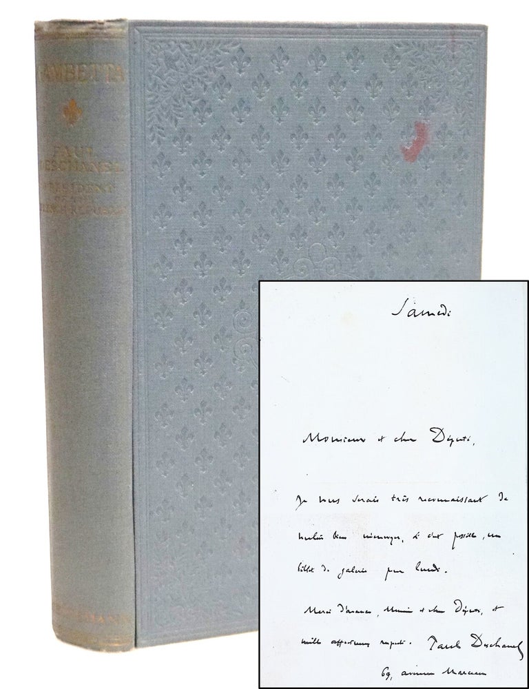 Gambetta [with an Autograph Letter Signed by Paul Deschanel